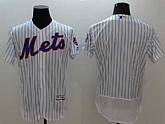 New York Mets Customized Men's White(Blue Strip) Flexbase Collection Stitched Baseball Jersey,baseball caps,new era cap wholesale,wholesale hats
